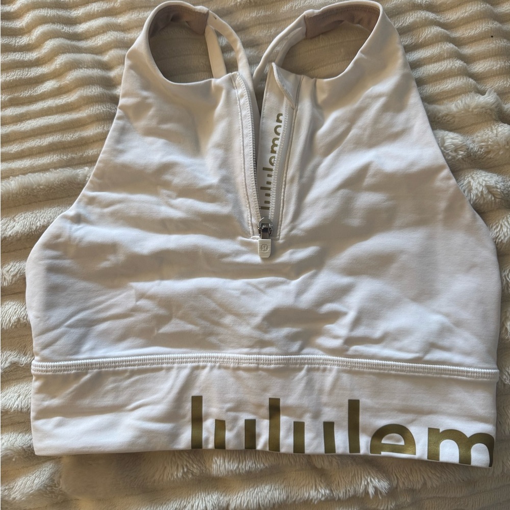 Lululemon White Sports Bra
